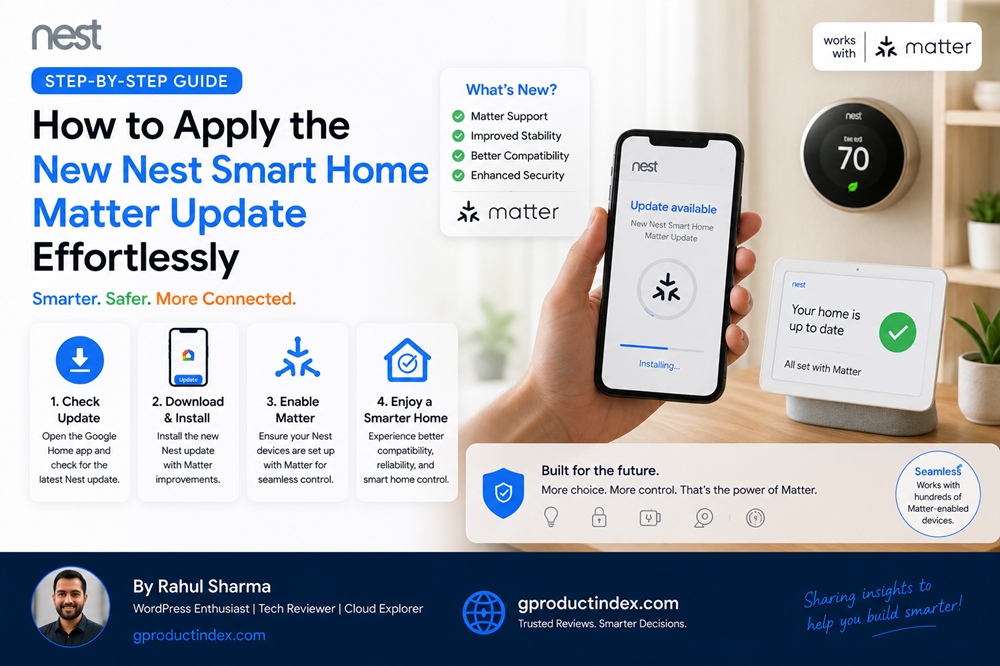 Nest Smart Home Matter update