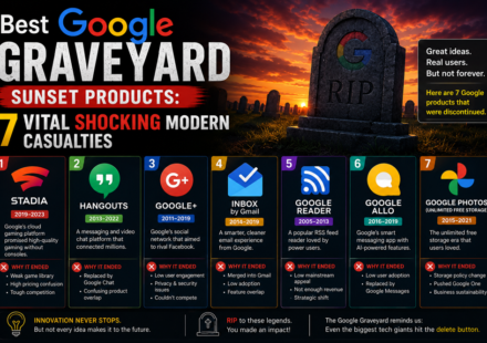 Google Graveyard sunset products