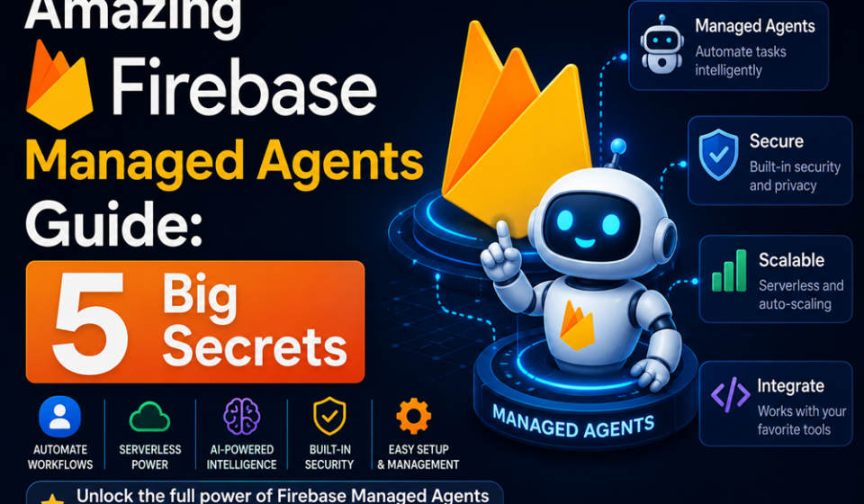Architectural diagram highlighting autonomous systems orchestrating Firestore databases, App Check security rules, and functions as taught in the Firebase managed agents guide.
