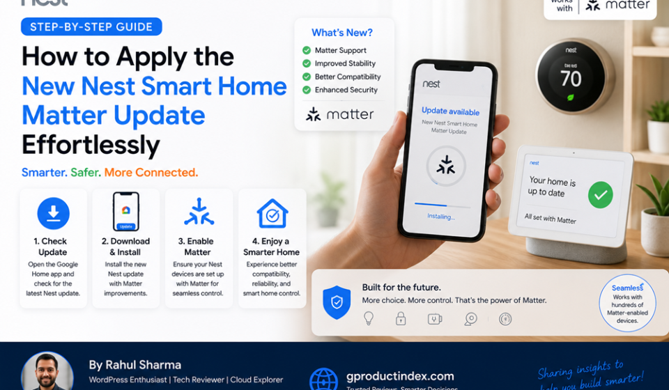 Nest Smart Home Matter update