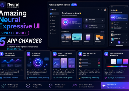 Dashboard mockup of the Gemini app highlighting the colorful interface elements brought by the Neural Expressive UI update
